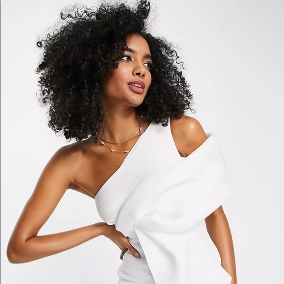 NWT ASOS bright white cold shoulder tank dress - Picture 11 of 12